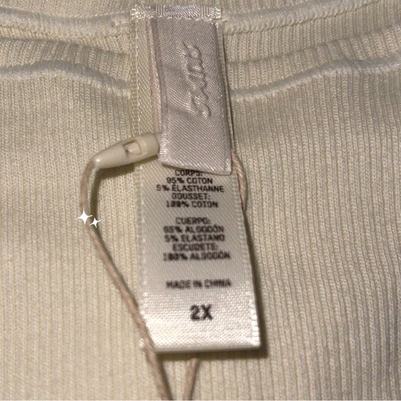 Skims Ribbed Panties Plus Size Thong Size 2x - Picture 4 of 9